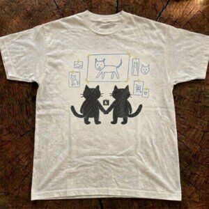 Cute Cats Drawing Gallery Graphic T-Shirt